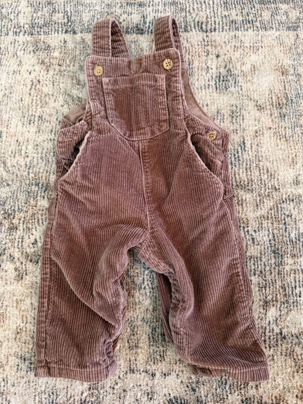 Set of 4 Baby/Toddler Overalls - Brown, Light Blue, Denim, Black - Picture 9 of 13